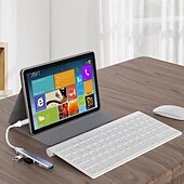 Недорогие Кабели для мобильных телефонов-USB-концентратор 4 в 1, тип C-USB 3.0, USB 2.0 с адаптером USB-C-USB A, 4 порта, док-станция mini USB, совместимая с macbookipad prodell, ноутбуками HP