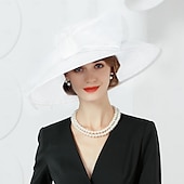 abordables Sombreros de fiesta-Sombrero Kentucky  Sombreros de lino con 1 pieza Boda  Fiesta  Noche  Carrera de caballos Accesorio vestido para impresionar Vestido de día de carrera