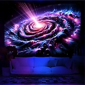 Χαμηλού Κόστους Μαύρισμα ταπετσαρία-blacklight ταπετσαρία uv αντιδραστική λάμψη στη σκοτεινή λάμψη πάρτι νέον διαστημικό σύμπαν φύση ψυχεδελική trippy ομιχλώδης κρεμαστή ταπισερί τοίχου τοιχογραφία για κρεβατοκάμαρα σαλονιού