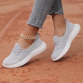 preiswerte Damen-Sneaker-Leichte, atmungsaktive Wanderschuhe für Damen – Slip-On-Mesh-Sneaker zum Laufen und für die Freizeit