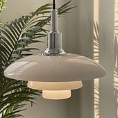 economico Luci a sospensione-lampada a sospensione a led isola della cucina lampada a sospensione 1 luce 28,5 cm design singolo e27 finiture verniciate in metallo moderno camera da letto in stile nordico caffè 110-240v