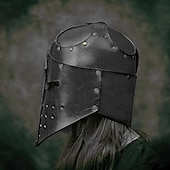cheap Armor-Retro Vintage Medieval Renaissance Armor Mask Helmet Ren Faire Knight Ritter Viking Crusader Knights Men&#039;s Viking Halloween Carnival Masquerade LARP Ren Faire Adults Mask Helmet