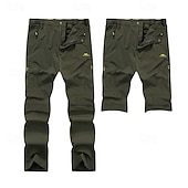 abordables Bas-Homme Pantalons de Chasse Pantalon de randonnée Pantalons d&#039;Extérieur Poche à Fermeture Éclair Conception détachable Uni Imperméable Protection UV Extérieur Quotidien Vêtements de rue Sports Mode