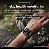 abordables Montres connectées-696 KC82 Montre intelligente 1.45 pouce Smartwatch Montre Connectée Bluetooth ECG + PPG Podomètre Rappel d&#039;Appel Compatible avec Android iOS Femme Hommes Mode Mains-Libres Rappel de Message IP 67