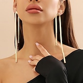 economico Orecchini-Per donna Orecchini a cerchio Nappa Prezioso Importante Argento placcato Orecchini Gioielli Argento / Oro Per Feste Serata 1 paio