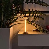 baratos Candeeiros de mesa-1 unidade ao lado da lâmpada com três níveis de brilho, luz de atmosfera led, abajur de mesa externo com carregamento USB, abajur de mesa respiratório, luz noturna de atmosfera portátil criativa para quarto