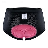 זול מכנסיים, מכנסיים קצרים וחצאיות לנשים-WOSAWE בגדי ריקוד נשים צבע אחיד תחתוני אופניים מכנס קצר מרופד לרכיבה אופניים מכנסיים קצרים הלבשה תחתונה שורטים (מכנסיים קצרים) מרופדים גזרה צרה ספורט ייבוש מהיר גמישות גבוהה נוח נושם שחור ורוד ביגוד