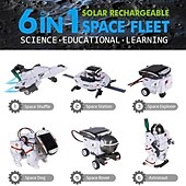 voordelige Autohangers &amp; Ornamenten-6-in-1 robot op zonne-energie kit speelgoed cadeaus voor kinderen 8 9 10 11 12 13 jaar oud educatief gebouw wetenschappelijk experiment set verjaardag voor kinderen jongens meisjes halloween kerst en