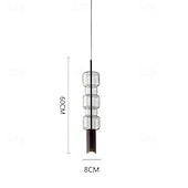 お買い得  アイランドライト-LED Pendant Light Black Gold 52/60cm Kitchen Pendant Lighting on Island Long Bar Pendant Light Mid Century Long Linear Chandelier Ball Ceiling Pendant Chandelier 110-240V