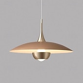 cheap Island Lights-LED Pendant Light Flying Saucer Decorative Light 1-Light 28cm Modern Nordic Style Bedroom Dining Room 110-240V