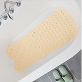 billige Antiskli baderomsmatte-badekar matte sklisikker badematte for badekar, 40 x 16 tommer dusjmatte med sugekopper, ekstra stor og maskinvaskbar, badematter for bad