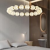 voordelige Eilandlichten-60 cm Single Design Pendant Light Metal Acrylic Electroplated Modern Nordic Style 110-120V 220-240V