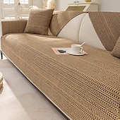 cheap Sofa Blanket-Cotton Linen Sofa Cushion Fabric Anti-slip Cooling Seat Cushion Full Cover Cloth Sofa Cover Cloth L Shaped Sofa Cushion Set