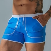 economico Costumi da Bagno per Uomini-Per uomo Boxer da surf Pantaloncini da mare Boxer da mare Collage A cordoncino Vita elastica Color Block Comfort Asciugatura rapida Breve Per eventi Spiaggia Fine settimana Di tendenza Informale