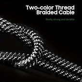 tanie Kable do telefonów komórkowych-Kabel do transmisji danych lampy typu Snakehead ze stopu cynku o mocy 100 W nadaje się do kabla do szybkiego ładowania danych typu C Black Mamba 5a