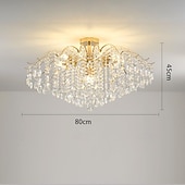 levne Lustry-led lustr 42/50/60/80/100 cm 6/10/12/14/16 hlavová žárovka není součástí galvanizovaného provedení křišťálový kov moderní moderní styl ložnice jídelna mini přívěsek 110-240v