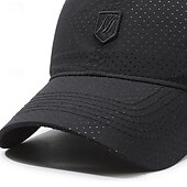 billiga Baseballkeps herr-Herr Basebollkeps Solhatt Trucker Hat Svart Vit Polyester Mode Ledigt Gata Dagligen Slät Justerbara Solskyddskräm Andningsfunktion Snabb tork