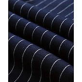 baratos calça casual-Homens Calças Calça verão Calça casual Bolsos Com Cordão Cintura elástica Listra Conforto Trabalho O negócio Diário Moda Estilo Clássico Preto Azul Real Micro-Elástica