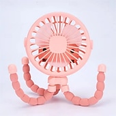cheap Heating &amp; Cooling-Octopus Fan Easy to Carry Multi-Functional Folding Office Desktop Outdoor Camping Stroller Handheld Fan Baby Stroller Fan Hand Held Bicycle Portable FanVentilator Silent Outdoor Cooler Neck Fan
