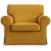 cheap Sofa Cover-Cotton 1 Seat Chair Sofa Cover with Cushion Cover , Replacement  Armchair Cover 1 Seat Couch Slipcover for Dogs, Replacement Sofa Furniture Protector  LITB PRIME cover Ektcover