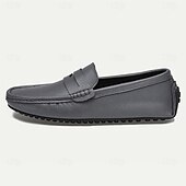 economico Semi-formale-Per uomo Mocassini e Slip-Ons Mocassini comodi Penny Loafers Di pelle Comodo Antiscivolo Mocassino Argento Nero Bianco