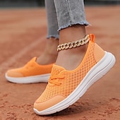 preiswerte Damen-Sneaker-Leichte, atmungsaktive Wanderschuhe für Damen – Slip-On-Mesh-Sneaker zum Laufen und für die Freizeit