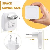 billiga plug-in nattlampa-2 st plug-in nattljus skymningssensor dimbar varmvit trådlös skåplampa eu us uk för barn sovrum auto skymning till gryning sensor led nattlampa
