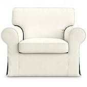 cheap Sofa Cover-Cotton 1 Seat Chair Sofa Cover with Cushion Cover , Replacement  Armchair Cover 1 Seat Couch Slipcover for Dogs, Replacement Sofa Furniture Protector  LITB PRIME cover Ektcover