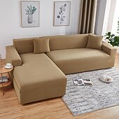 economico Copertura per divano-copridivano resistente all&#039;acqua copridivano 1/2/3/4 posti per soggiorno copridivano elastico ad angolo a L copridivano