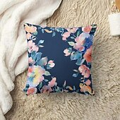 abordables style floral &amp; végétal-Housse de coussin décorative à fleurs aquarelle, taie d&#039;oreiller carrée douce, pour chambre à coucher, salon, canapé, chaise, 2 pièces