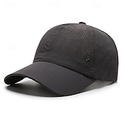 economico Cappellino da baseball da uomo-Per uomo Cappellino da baseball Cappello da sole Cappello da camionista Bianco Kaki Poliestere Di tendenza Informale Strada Giornaliero Liscio Regolabile Crema solare Traspirante