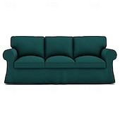 baratos Cobertura de Sofa-Capa para Sofá de 3 Lugares Capa de Sofá de Algodão com 3 Capas de Almofada e 3 Capas de Encosto Capa Ektorp Lavável Protetor de Móveis