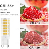halpa Kaksikantaiset LED-lamput-g9 led polttimo 7w 230v g9 halogeenipolttimo 60w vastaava 650lm ei-himmennettävä g9 polttimo kodin valaistukseen 10kpl