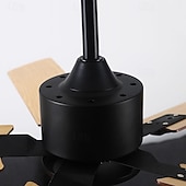 economico Ventilatore da soffitto con luci-ventilatori a soffitto a led luce sospesa a soffitto per cucina sala da pranzo 1 luce 105/120/130 cm acrilico 3 colori-luce moderna camera da letto in stile nordico caffè 110-240v