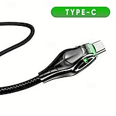 tanie Kable do telefonów komórkowych-Kabel do transmisji danych lampy typu Snakehead ze stopu cynku o mocy 100 W nadaje się do kabla do szybkiego ładowania danych typu C Black Mamba 5a