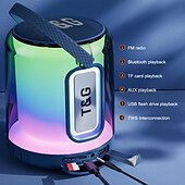 Χαμηλού Κόστους Ηχεία-T&amp;G TG376 Ηχείο Bluetooth Bluetooth Φωτιστικό LED Μίνι Στερεοφωνικός ήχος Ομιλητής Για PC Φορητός Υπολογιστής Κινητό Τηλέφωνο