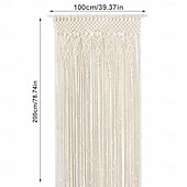 ieftine Perdele macrame și șir-draperii boho macrame perdea usi glisante țesute tapiserie boemă decor, intimitate perdea exterioară, decor nuntă pe terasa, separator de cameră pentru pergolă, foișor, balcon, verandă