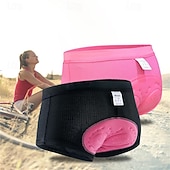 זול מכנסיים, מכנסיים קצרים וחצאיות לנשים-WOSAWE בגדי ריקוד נשים צבע אחיד תחתוני אופניים מכנס קצר מרופד לרכיבה אופניים מכנסיים קצרים הלבשה תחתונה שורטים (מכנסיים קצרים) מרופדים גזרה צרה ספורט ייבוש מהיר גמישות גבוהה נוח נושם שחור ורוד ביגוד