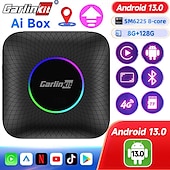 economico adattatori carplay-Carlinkit TBOX-LED-138EAU-OVA-BK No Adattatore Carplay Comandi al volante Wi-Fi Plug and play per universale Magotan
