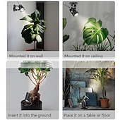 baratos Luzes de rua-luz led spot interface usb escurecimento ajuste de cor holofote cronometrado luz quente luz branca luz de projeção luz de projeção de plantas de interior iluminação decoração atmosfera luz planta