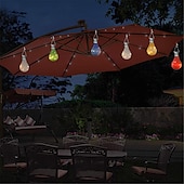 cheap Camping Lights &amp; Lanterns-Portable Solar Light Bulbs Outdoor Waterproof Garden Camping Hanging LED Light Lamp Bulb Globe Hanging Lights for Home Yard Christmas Party Holiday Decorations