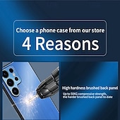 Недорогие Чехлы для Samsung-телефон Кейс для Назначение SSamsung Galaxy S24 S23 S22 S21 Ultra Plus А55 А35 А25 А15 5Г A54 A34 A14 Samsung A13 5G A13 Кейс на заднюю панель Защита от удара ТПУ Металл