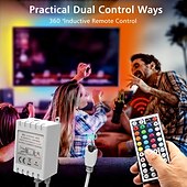 お買い得  リモコンコントロール-RGB LED ストリップ ライト キット 10-40 メートル (32.8-130 フィート) フレキシブル LED ライト ストリップ 5050 RGB SMD LED IR 44 キー コントローラー、インストール パッケージおよび 12V アダプター キット付き