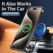 お買い得  iPhone用ケース-電話 ケース 用途 iPhone 16 Proマックス iPhone15 iPhone 14 Pro Max iPhone 13 Pro Max バックカバー 磁気吸着ケース バンパーフレーム スタンド付き 磁石バックル ワイヤレス充電をサポート メタル