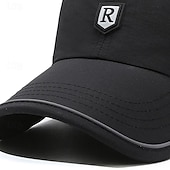 cheap Men&#039;s Baseball Cap-Men&#039;s Baseball Cap Sun Hat Trucker Hat Black Navy Blue Polyester Fashion Casual Street Daily Letter Adjustable Sunscreen Breathable Quick Dry