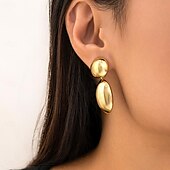 abordables Pendientes-Mujer Pendients de aro Pera Gota Precioso Moda Importante Chapado en Oro Aretes Joyas # 1 / # 2 / # 3 Para Boda Fiesta 1 Par