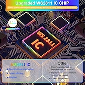 abordables Bandes lumineuses cob-Bande lumineuse RVB étanche Cob 16 pieds 5 m Smart IC flexible DC24 V LED bande lumineuse ws2811 adressable RVB avec contrôleur RF ou contrôleur WiFi adapté pour les fêtes, le bureau, la maison, les
