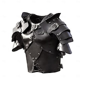 abordables Armadura-Retro Antiguo Medieval Renacimiento Armas y Armaduras Armadura de Hombro Guardia de pecho Guerrero Caballero Vikingo Disfraz Unisexo Vikingo Víspera de Todos los Santos Carnaval Rendimiento LARP