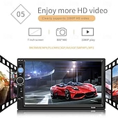 baratos Leitores multimédia para automóvel-Fyautoper carro estéreo duplo din rádio do carro 7 polegada mp5 player tela sensível ao toque rádio fm receptor de áudio multimídia player 7010b dropshipping