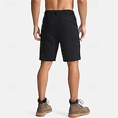 Недорогие Низ-Муж. Спортивные шорты Шорты-карго Уличные шорты Шорты для туризма и прогулок Эластичная талия Карман на молнии Полотняное плетение Дышащий Быстровысыхающий Короткие